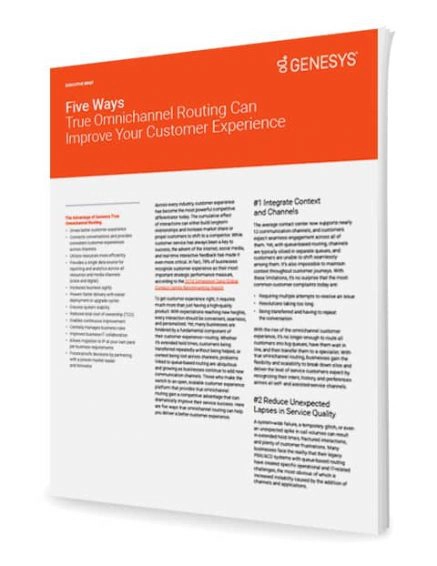 Five ways true omnichannel routing can improve your customer experience ex 3d en
